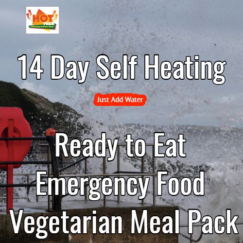14 Day Self Heating Ready to Eat Emergency Food Vegetarian Pack.
